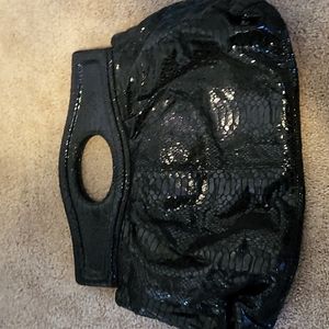 Black clutch purse